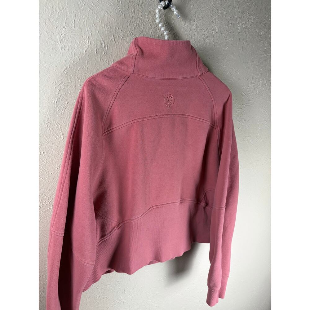 Lululemon Scuba Size XL/XXL Brier Rose Oversized Funnel High Neck Half Zip Comfy - Picture 10 of 10